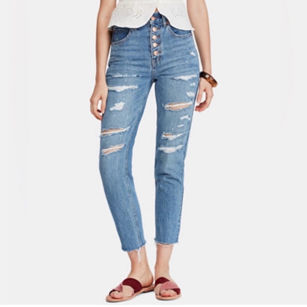 Free People We the People Blossom Rigid Hi Rise Jeans